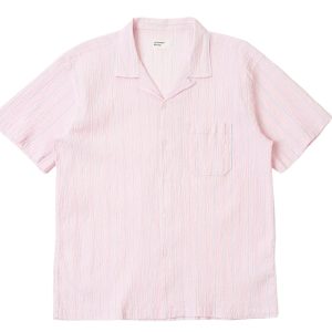 UNIVERSAL WORKS chemise Lily stripe pink