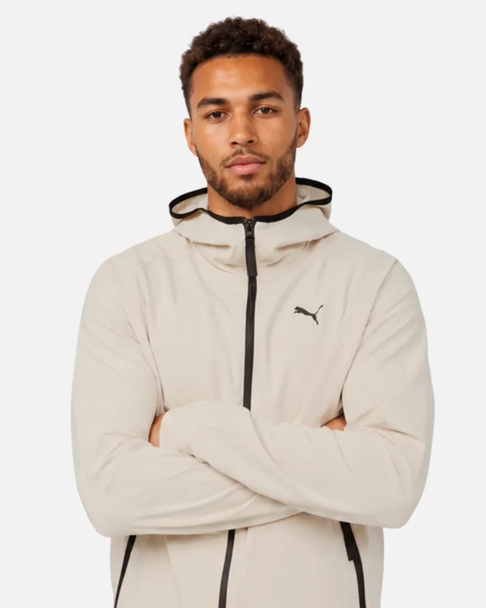 Veste de survêtement Puma Tech - Beige – Image 3